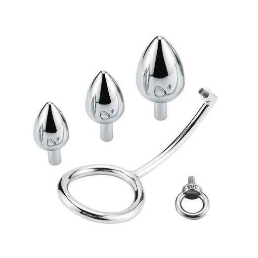 Anal with 4663 Cock Set Ring Hook DiscreetChoice Stainless Steel 0531